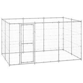 Outdoor Dog Kennel Galvanized Steel 78.1 ftÂ¬â‰¤
