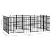 Outdoor Dog Kennel Steel 178.6 ftÂ¬â‰¤