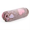 Prt Soft Brown Heart Claw Print Pet Rug For Dog  23in*16in M 30in*20in L 41in*30in